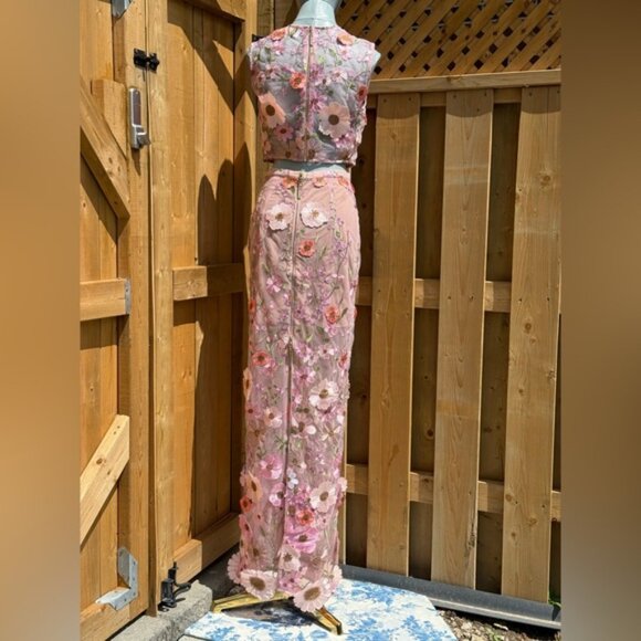 🆕 BRONX & BANCO 🧿 NWOT Jasmine Pastel Pink Multi Two Piece Set, Sz S / US 4 - Picture 7 of 14